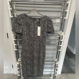 NWT Calvin Klein tweed sheath dress.